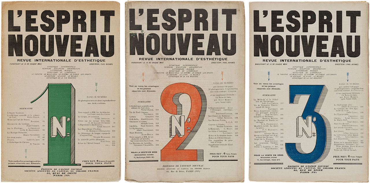 『レスプリ・ヌーヴォー』の表紙